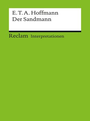 cover image of Interpretation. E. T. A. Hoffmann